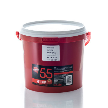Ketchup łagodny wiadro 5500g FANEX