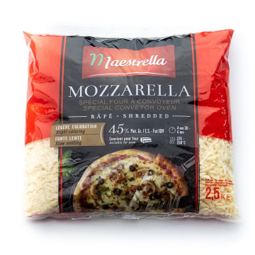 Ser mozzarella 45% MAESTRELLA PREMIO wiórki 2,5/10