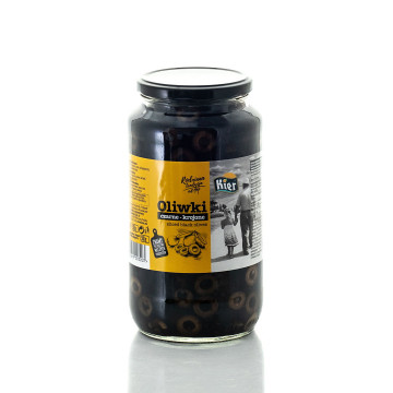 Oliwki czarne cięte 900/450g DRIP/KIER