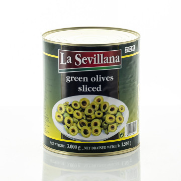 Oliwki zielone cięte 3000/1550g KIER