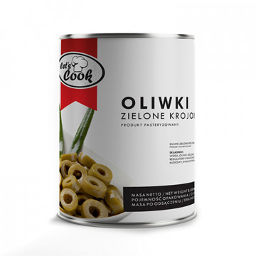 Oliwki zielone cięte 3,05kg Let's Cook