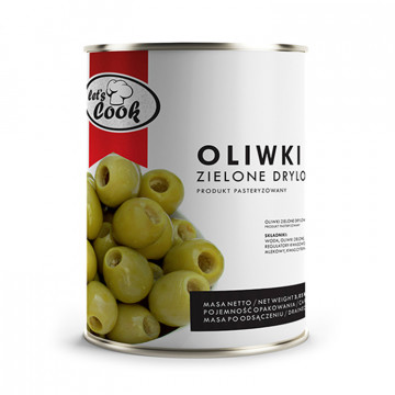 Oliwki zielone drylowane 3,05 kg Let's Cook