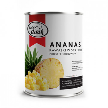 Ananas kostka 565g Lets Cook